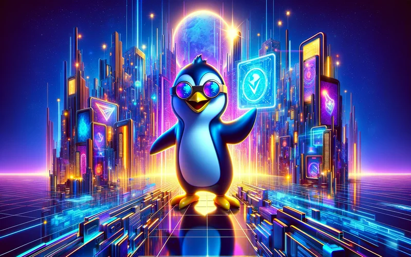 Peng Penguin Mascot for Solana Blockchain
